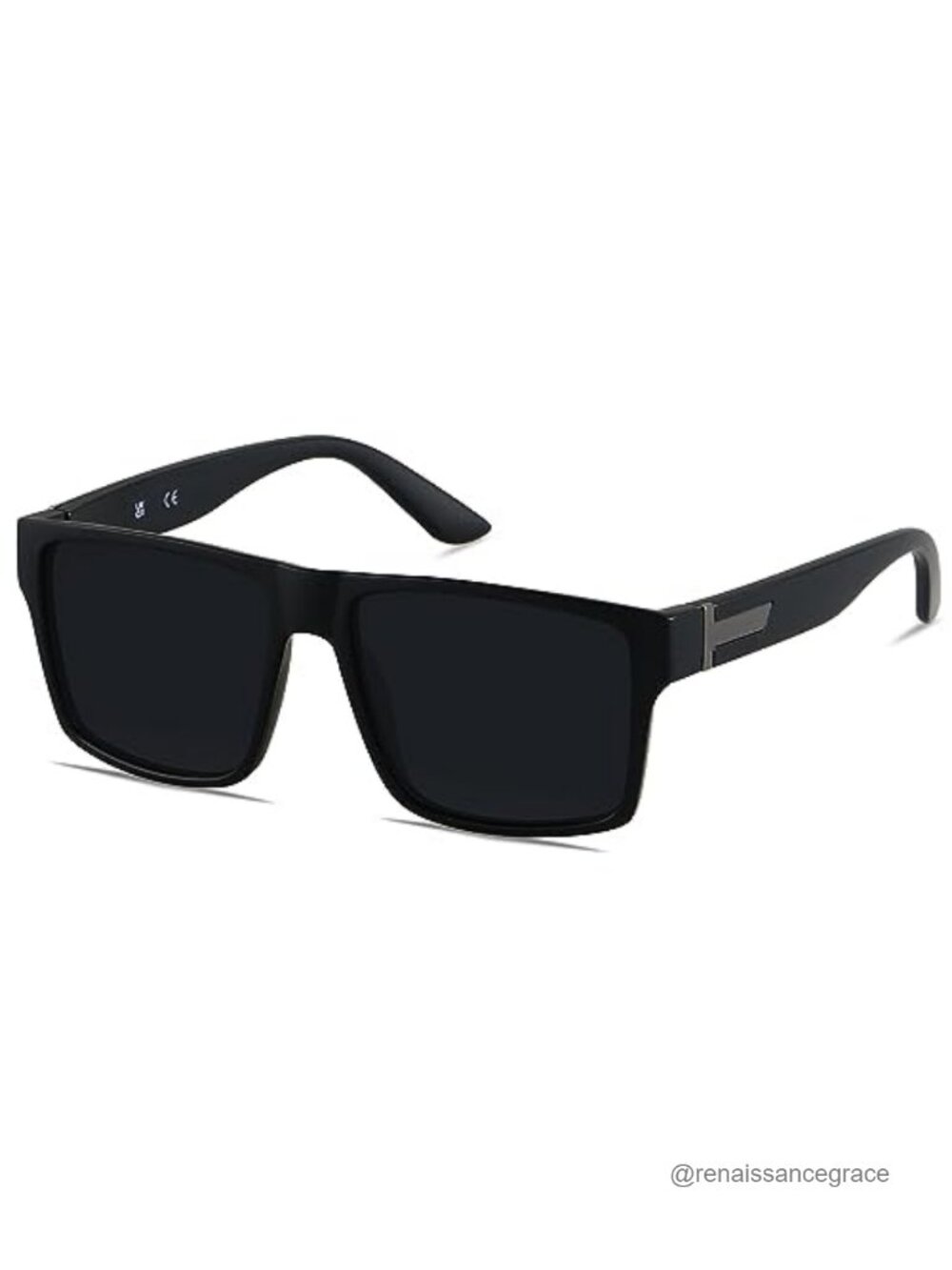 Oversized Square Sunglasses Unisex UV Protection Rectangle Shades for Travel